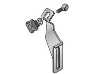 System Plast VG-213T-12-01 Stainless Steel Bracket, Stainless Steel, 0.5" Rod Diameter, 2.38" Depth, 6.33" Height, Series VG-213