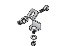 System Plast VG-223RN-TOP-12 Stainless Steel Bracket, Stainless Steel, 0.5" Rod Diameter, Series VG-223Stainless Steel Bracket, 