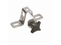 System Plast VG-253K-S-58 Stainless Steel Bracket, Stainless Steel, 1.25" Width, 5" Length, 5/8" Rod Diameter, 2.2" Height, 3/8 