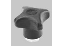 System Plast VG-282PP-38F Bracket Hand Knobs, Polypropylene, 1.67" Height, 3/8-16 Thread, Series VG-282Bracket Hand Knobs, Polyp
