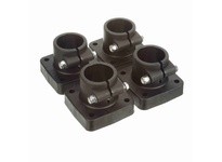 System Plast VG-307-1.50 Post Cap, Polyamide, 3.92" Width, 2.98" Length, 3.92" Height, 1-1/2" Vertical Pipe, Series VG-307Post C