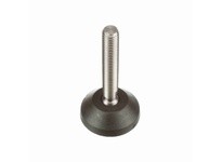 System Plast VG-501-01-S58-L3 Leveler (Polyamide Base), Polyamide, 2.38" Base Diameter, 4.54" Length, 2.64" Spindle Length, 5/8-
