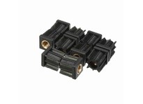 System Plast VG-552-B34 Tube End (Square), Reinforced Polyamide with Brass Threaded Insert, 1.71" Height, 3/4-10 Thread, 1-1/2" 