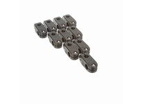 System Plast VG-620-12-58 Cross Block, Acetal, 1.13" Width, 1.13" Length, 1/2" Rod Diameter, 2.88" Height, Series VG-620Cross Bl