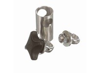 System Plast VG-621SNK-58-34 Cross Block, Stainless Steel, 2" Width, 0.625" Rod Diameter, 4.2" Height, 1 Knob and 1 Nut, Series 