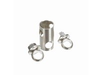 System Plast VG-621SNN-34-34 Cross Block, Stainless Steel, 2" Width, 3/4" Rod Diameter, 4.2" Height, 2 Nuts, Series VG-621SCross
