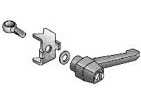 System Plast VG-641-R-58 Rod Mounts, Stainless Steel, 0.625" Rod Diameter, Series VG-641Rod Mounts, Stainless Steel, 0.625" Rod 