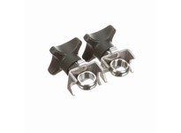 System Plast VG-641T-K-58 Rod Mounts, Stainless Steel, 2" Width, 2" Length, 0.625" Rod Diameter, 2.95" Height, Series VG-641Rod 