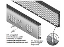 System Plast VG-682-PL-2-5 Steel Channel Roller Combiner Rail | Industrial Supplies