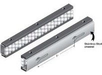 System Plast VG-684BR-1.5-SB-05 Aluminum Channel Beadwall | 60" Length