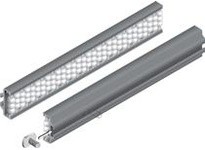 System Plast VG-687FLEX-1.4-06 PVC Channel Flexible Speedrail, 0.86" Width x 1.9" Height x 6' Length, GreyPVC Channel Flexible S