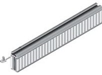 System Plast VG-688-1.4-10 Aluminum Channel Speedroll, 1.1" Width x 1.9" Height x 120" Length, GrayAluminum Channel Speedroll, 1