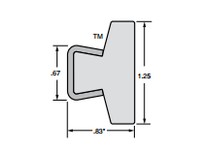 System Plast VG-GSWF-1.25-10 Conical Guides Wide Flat Guide Rail | YarinInd