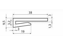 System Plast VG-J100-125T-NS-10 J-Legs, 1" Width x 10' Length | Durable Industrial Supplies