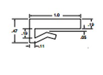 System Plast VG-J100-188-10 J-Legs, 1" Width x 10' | YarinInd