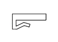 System Plast VG-J100-188-20 J-Legs, 1" Width x 0.47" Height x 20' Length | White UHMW-PE | Industrial Supplies