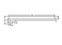 System Plast VG-J300-188-20 J-Legs, 3" Width x 20' Length, White UHMW-PEJ-Legs, 3" Width x 20' Length, White UHMW-PE