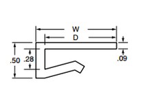 System Plast VG-J4-138-188-NS-10 J-Legs, 1.375" Width x 10' Length, Grey Nolu-SJ-Legs, 1.375" Width x 10' Length, Grey Nolu-S