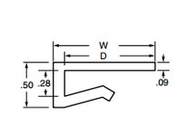 System Plast VG-J4-163-188-20 J-Legs, 1.625" Width x 20' Length, White UHMW-PEJ-Legs, 1.625" Width x 20' Length, White UHMW-PE