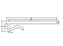 System Plast VG-J4-300-188-20 J-Legs, 3" Width x 20' Length, White UHMW-PEJ-Legs, 3" Width x 20' Length, White UHMW-PE