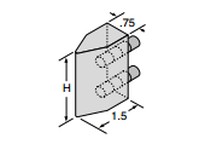 System Plast VG-LDNP-50 Aluminum Guide Channels Nose/Side Plow | Industrial Supplies