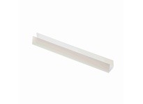 System Plast VG-P12BC-20 Bar Cap, 0.75" Width x 0.69" Height x 20' Length, White UHMW-PEBar Cap, 0.75" Width x 0.69" Height x 20