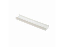 System Plast VG-P1878BC-20 Bar Cap Combination Group C (Cover), 1.14" Width x 0.39" Height x 20' Length, White UHMW-PEBar Cap Co