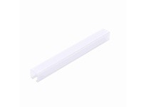 System Plast VG-P1X1BC-20 Bar Cap Tube Cover, 1.22" Width x 1.23" Height x 20' Length, White UHMW-PEBar Cap Tube Cover, 1.22" Wi