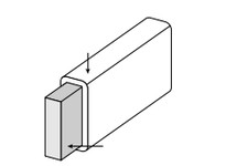 System Plast VG-P2.5DB-10 Rectangular Dog Bone, 3.19" Width x 10' Length, White UHMW-PERectangular Dog Bone, 3.19" Width x 10' L