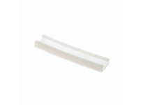 System Plast VG-P2510NBC-10 Bar Cap Bar Cover, 1.27" Width x 0.49" Height x 10' Length, White UHMW-PEBar Cap Bar Cover, 1.27" Wi