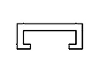 System Plast VG-P2510NBC-NS-20 Bar Cap Bar Cover, 1.27" Width x 0.49" Height x 20' Length, Grey Nolu-SBar Cap Bar Cover, 1.27" W