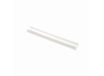 System Plast VG-P58HR-20 Round and Half Round Bar Half Round Cover, 0.84" Width x 20' Length, White UHMW-PERound and Half Round 