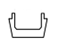 System Plast VG-P710-10 Chain and Cable Guide, 10' Length, White UHMW-PEChain and Cable Guide, 10' Length, White UHMW-PE