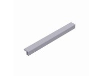 System Plast VG-P7GAHD-NS-20 Bar Cap, 1.13" Width x 0.92" Height x 20' Length, Grey Nolu-SBar Cap, 1.13" Width x 0.92" Height x 