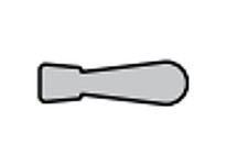 System Plast VG-PBG7-NS-100 Neck Guide Body Side Guide, 0.67" Width x 0.26" Height x 100' Length, Grey Nolu-SNeck Guide Body Sid