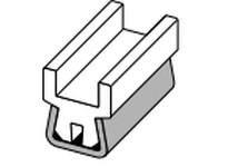 System Plast VG-SSCT-20 Conical Guides Cable Guide Rail, 0.67" Width x 0.83" Height x 240" Length, White UHMW-PEConical Guides C