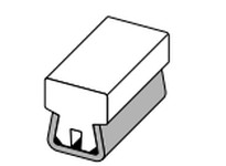 System Plast VG-SST-.75-NS-20 Conical Guides Tee Guide Rail, 0.75" Width x 0.83" Height x 240" Length, Grey Nolu-SConical Guides