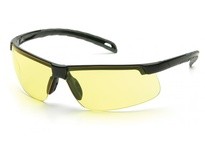 Pyramex Venture Gear VGCOMBO8630 Ever-Lite Black Frame/Amber Lens with PM8010 Gray EarmuffVenture Gear Ever-Lite Black Frame/Amb