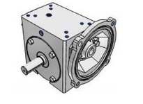 Hub City 0230-02608 40:1 Ratio, Cast Iron Single-Reduction Worm Reducer, 0.625" Input Diameter, 0.875" Output Diameter, C-Face Q