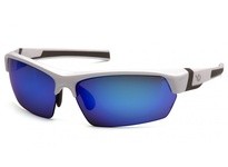 Pyramex Venture Gear Tensaw VGSW365T Safety Glasses Ice Blue Mirror Anti-Fog Lens with White-Gray FrameVenture Gear Tensaw Safet