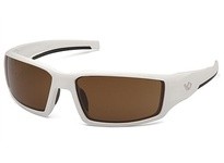 Pyramex Venture Gear Pagosa VGSW518T Safety Glasses Bronze Anti-Fog Lens with White FrameVenture Gear Pagosa Safety Glasses Bron