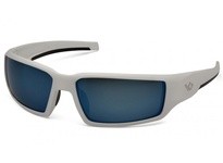 Pyramex Venture Gear Pagosa VGSW565T Safety Glasses Ice Blue Mirror Anti-Fog Lens with White FrameVenture Gear Pagosa Safety Gla