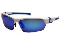 Pyramex Venture Gear Tensaw VGSWB365T Safety Glasses Ice Blue Mirror Anti-Fog Lens with White-Blue FrameVenture Gear Tensaw Safe