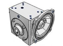Hub City 0230-02790 60:1 Ratio, Cast Iron Single-Reduction Worm Reducer, 0.625" Input Diameter, 1.438" Output Diameter, C-Face Q