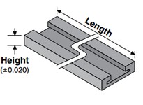 System Plast VT-S-980-T-S-0450-10 Curved and Straight Tracks (TAB), NOLU-S, 10' Length, 1" Height, Series VT-S-980Curved and Str