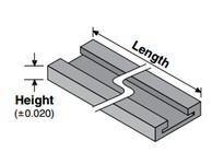 System Plast VT-S-982-T-S-0450-10 Curved and Straight Tracks (TAB), NOLU-S, 10' Length, 1.188" Height, Series VT-S-982Curved and