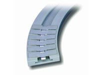 System Plast VT-SR-980-T-S-0450-10 Curved and Straight Tracks (TAB), NOLU-SR, 10' Length, 1" Height, Series VT-SR-980Curved and 