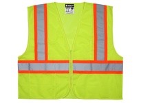 MCR VWCCL2LFRXL FR Class 2 Value Mesh 4.5 Orange/Silver Stripe | YarinInd