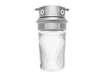 RAB VX200S-3/4 VAPORPROOF 200 CEILING 4 BOX 3/4 SILVER WITH GLASS GLOBE