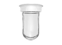 RAB VX200W VAPORPROOF 200 CEILING 4 BOX 1/2 WHITE WITH GLASS GLOBE